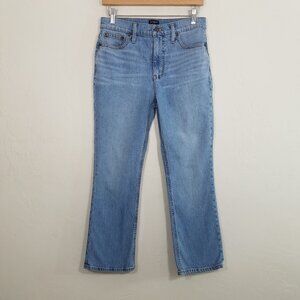 J. Crew Mid-Rise Flare Crop Jeans Blue Size 26